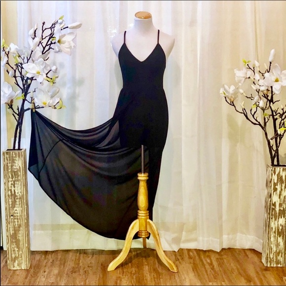 Mind Code Dresses & Skirts - Black Maxi Romper